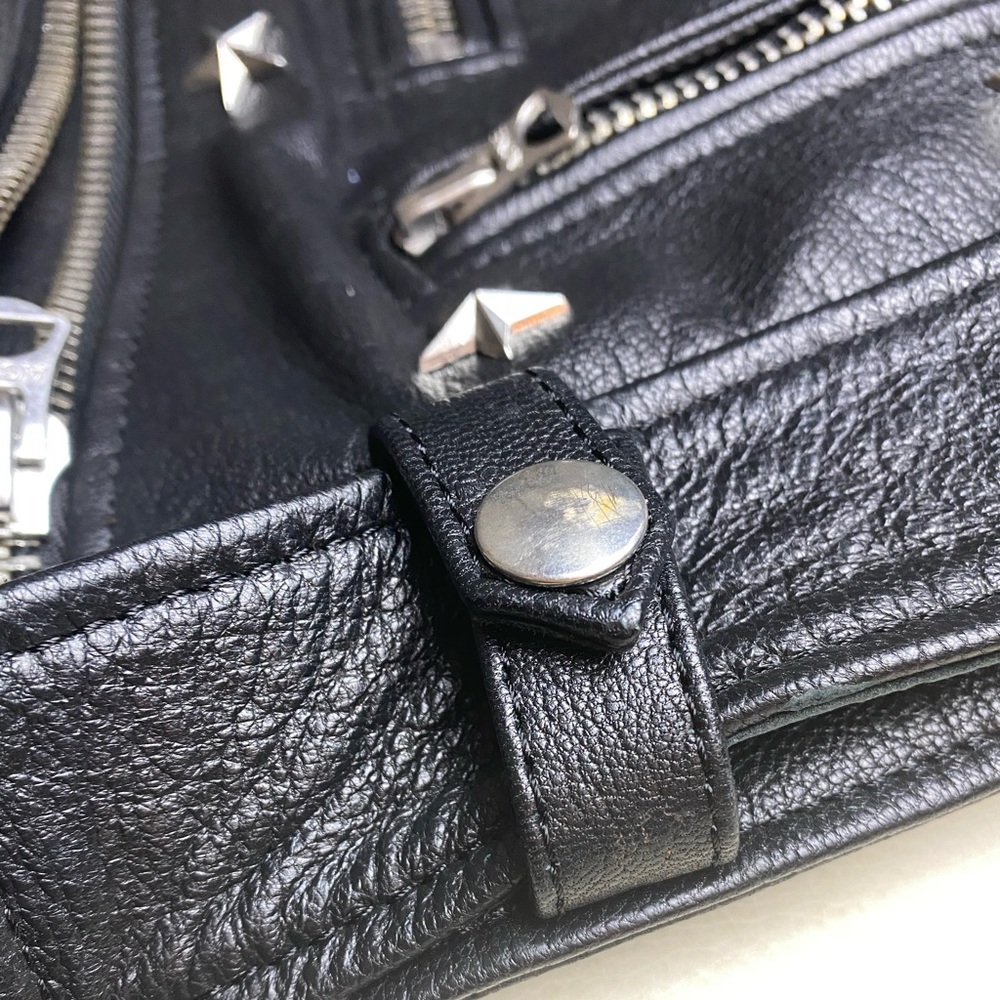 NEW Acne Studios Moto Studded Star Leather Jacket - Picture 9 of 10